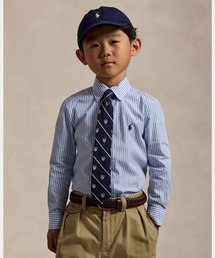 POLO RALPH LAUREN CHILDRENSWEAR | ストライプド コットン ポプリン シャツ(シャツ/ブラウス)