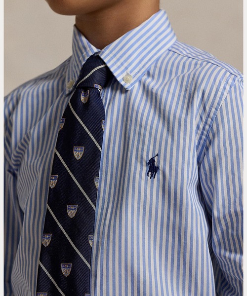 POLO RALPH LAUREN CHILDRENSWEAR（ポロ ラルフ ローレン チルドレンズウェア）の「ストライプド コットン ポプリン シャツ（シャツ/ブラウス・キッズ・ブルー・4/6/7/3）」の7枚目の写真