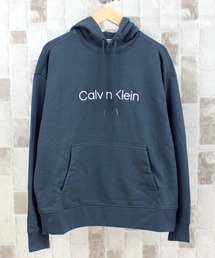 CK ロゴプリントスウェットパーカー
