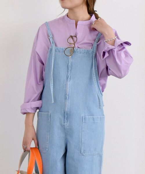 SHIPS any（シップス エニィ）の「SHIPS any:〈ウォッシャブル〉デニムサロペット［SHIPS any DENIM］（サロペット/オーバーオール・レディース・ライトブルー/ブルー・ONE SIZE）」の22枚目の写真