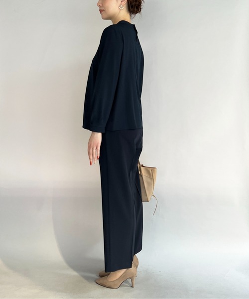 PICCIN(ピッチン)の「メタルパーツ付きボウタイブラウス(シャツ/ブラウス・レディース・オフホワイト/ライトグレー/ネイビー・M)」の20枚目の写真