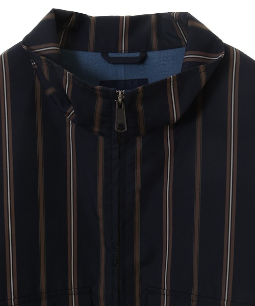 UNION STATION(ユニオンステーション)の「【セットアップ対応】T/Cストライプ スタンドブルゾン(ブルゾン・メンズ・ベージュ/ネイビー・S/M/L)」の12枚目の写真