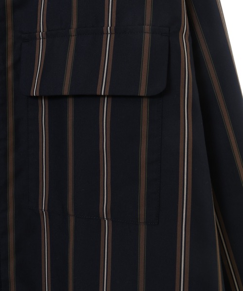 UNION STATION(ユニオンステーション)の「【セットアップ対応】T/Cストライプ スタンドブルゾン(ブルゾン・メンズ・ベージュ/ネイビー・S/M/L)」の17枚目の写真