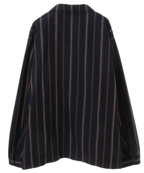 UNION STATION(ユニオンステーション)の「【セットアップ対応】T/Cストライプ スタンドブルゾン(ブルゾン・メンズ・ベージュ/ネイビー・S/M/L)」の19枚目の写真