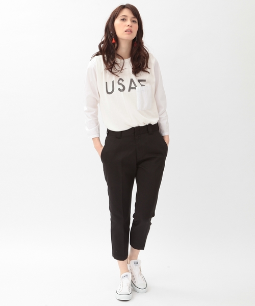 Another Edition(アナザーエディション)の「AE×Dickies 7分丈パンツ/■BC AE×Dickies 7SL PT◆(その他パンツ・レディース・ブラック/グレー/ベージュ・SMALL/MEDIUM)」の2枚目の写真