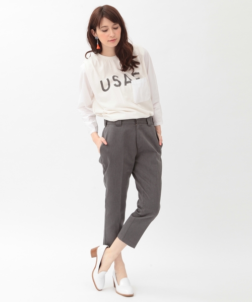 Another Edition(アナザーエディション)の「AE×Dickies 7分丈パンツ/■BC AE×Dickies 7SL PT◆(その他パンツ・レディース・ブラック/グレー/ベージュ・SMALL/MEDIUM)」の11枚目の写真