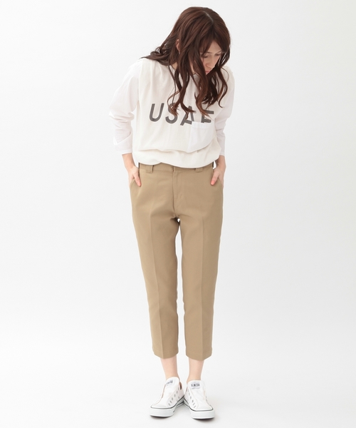 Another Edition(アナザーエディション)の「AE×Dickies 7分丈パンツ/■BC AE×Dickies 7SL PT◆(その他パンツ・レディース・ブラック/グレー/ベージュ・SMALL/MEDIUM)」の21枚目の写真