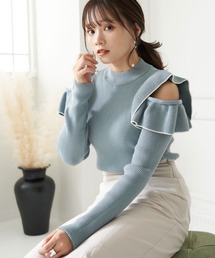 earth music&ecology | 2WAYフリルニットプルオーバー*(ニット/セーター)