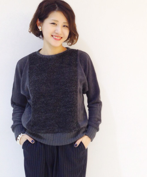 Kastane（カスタネ）の「【Kastane】ドルマンニットプルオーバー（ニット/セーター・レディース・グリーン/チャコールグレー/ベージュ/ライトグレー・FREE）」の12枚目の写真