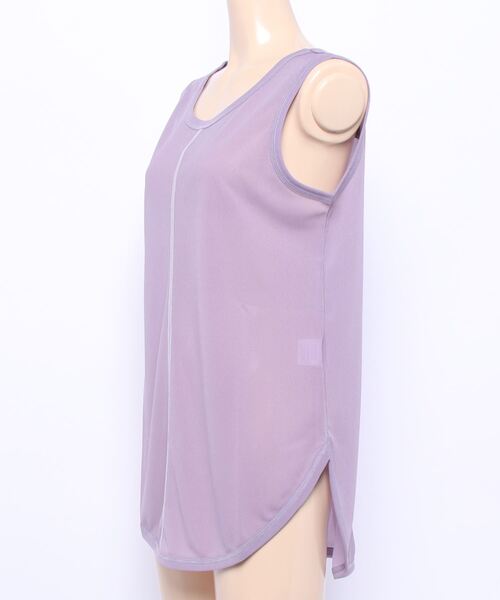 note et silence （ノートエシロンス）の「【 AMB100貨 】シアーリブタンクトップ（タンクトップ・レディース・パープル/グレー/レッド・FREE）」の12枚目の写真