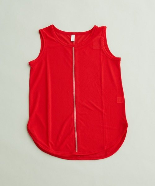 note et silence （ノートエシロンス）の「【 AMB100貨 】シアーリブタンクトップ（タンクトップ・レディース・パープル/グレー/レッド・FREE）」の3枚目の写真