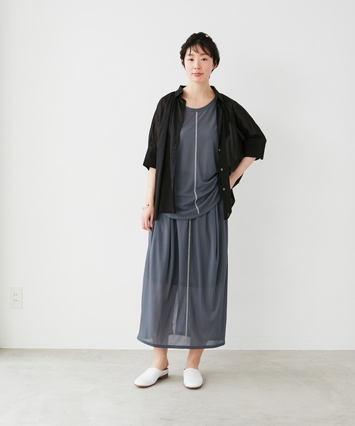 note et silence （ノートエシロンス）の「【 AMB100貨 】シアーリブタンクトップ（タンクトップ・レディース・パープル/グレー/レッド・FREE）」の20枚目の写真