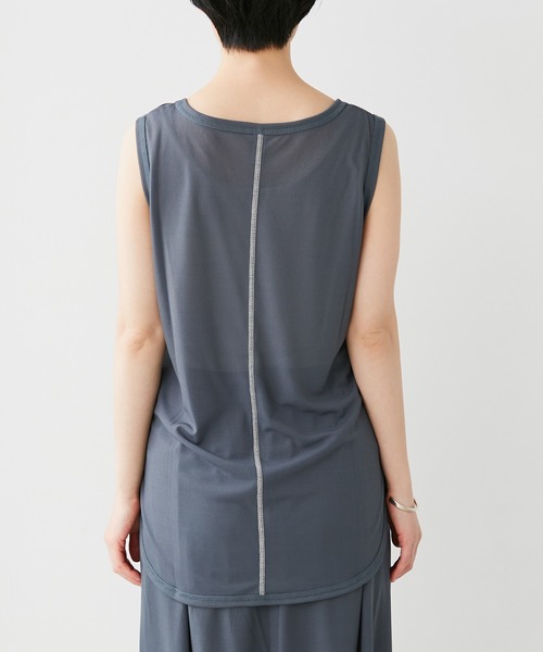 note et silence （ノートエシロンス）の「【 AMB100貨 】シアーリブタンクトップ（タンクトップ・レディース・パープル/グレー/レッド・FREE）」の21枚目の写真