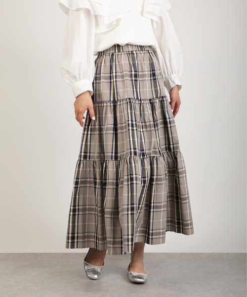 PICCIN（ピッチン）の「チェックティアードスカート（スカート）」 - WEAR