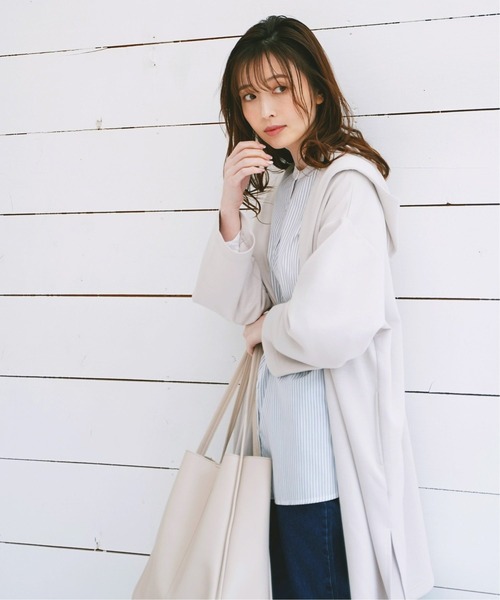 ikka(イッカ)の「ダンボールニットコーディガン(その他アウター・レディース・チャコールグレー/ベージュ・M/L)」の20枚目の写真