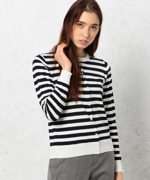 green label relaxing（グリーンレーベルリラクシング）の「SelfWash UV LBTY カーディガン ◇（カーディガン/ボレロ・レディース・ライトグレー/イエロー/ケリー/その他1/ネイビー/ピンク・38/40）」の6枚目の写真