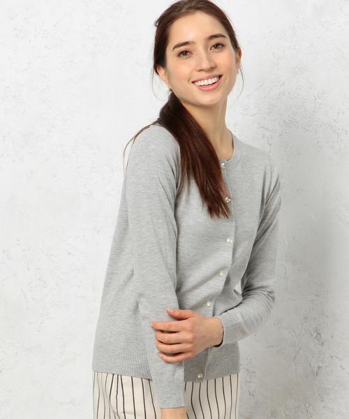 green label relaxing（グリーンレーベルリラクシング）の「SelfWash UV LBTY カーディガン ◇（カーディガン/ボレロ・レディース・ライトグレー/イエロー/ケリー/その他1/ネイビー/ピンク・38/40）」の20枚目の写真