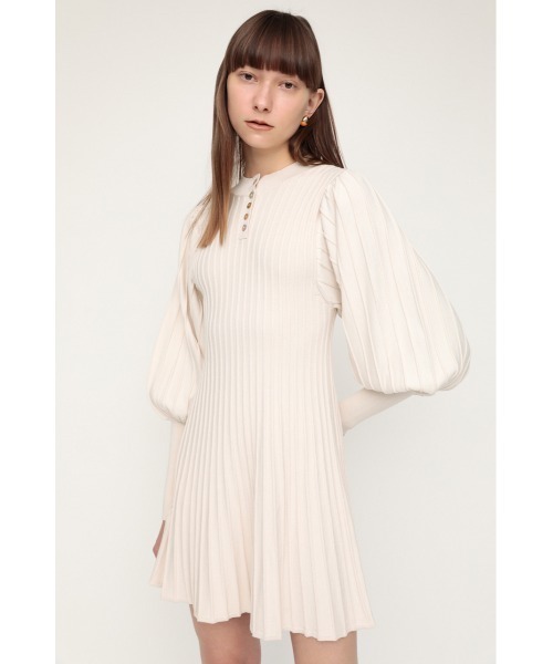 SLY（スライ）の「H/N PLEATS S/OP ハイネック プリーツ ミニ