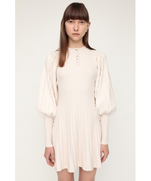 SLY | FRONT RIBBON PUFF SLEEVE ワンピース (ワンピース(ミニ