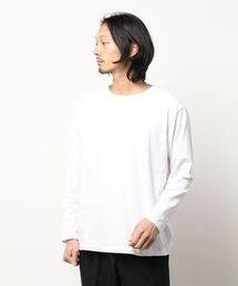 BACK NUMBER(バックナンバー)フライスクルーネック長袖Tシャツ