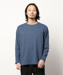 BACK NUMBER(バックナンバー)フライスクルーネック長袖Tシャツ