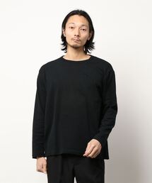 BACK NUMBER(バックナンバー)フライスクルーネック長袖Tシャツ