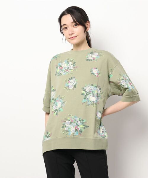 中古 買取店舗 水彩ブーケプリント裏毛半袖トレーナー Tシャツ カットソー Super Hakka スーパーハッカ のファッション 公式商品 Lbrautomations Com
