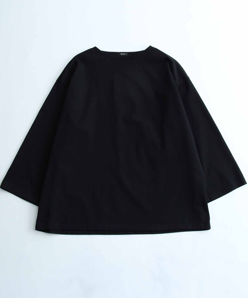 WILD LIFE TAILOR Adam et Rope'(ワイルドテーラーアダムエロペ )の「【WILD LIFE TAILOR】SUVIN バスクシャツ(Tシャツ/カットソー・メンズ・チャコールグレー/ブラック/ピンク/ブルー系その他6・L/M)」の2枚目の写真