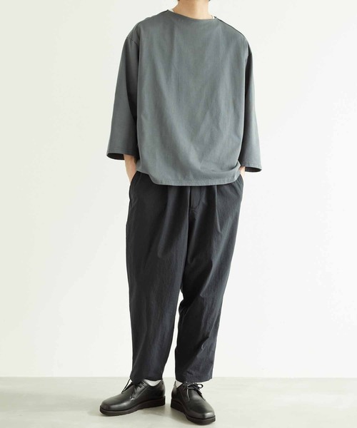 WILD LIFE TAILOR Adam et Rope'(ワイルドテーラーアダムエロペ )の「【WILD LIFE TAILOR】SUVIN バスクシャツ(Tシャツ/カットソー・メンズ・チャコールグレー/ブラック/ピンク/ブルー系その他6・L/M)」の17枚目の写真