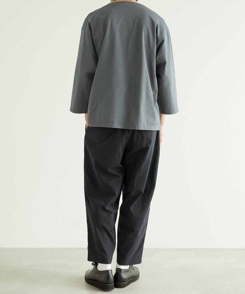 WILD LIFE TAILOR Adam et Rope'(ワイルドテーラーアダムエロペ )の「【WILD LIFE TAILOR】SUVIN バスクシャツ(Tシャツ/カットソー・メンズ・チャコールグレー/ブラック/ピンク/ブルー系その他6・L/M)」の19枚目の写真