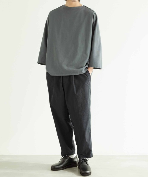 WILD LIFE TAILOR Adam et Rope'(ワイルドテーラーアダムエロペ )の「【WILD LIFE TAILOR】SUVIN バスクシャツ(Tシャツ/カットソー・メンズ・チャコールグレー/ブラック/ピンク/ブルー系その他6・L/M)」の20枚目の写真