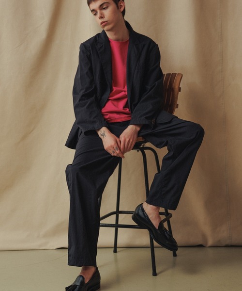 WILD LIFE TAILOR Adam et Rope'(ワイルドテーラーアダムエロペ )の「【WILD LIFE TAILOR】SUVIN バスクシャツ(Tシャツ/カットソー・メンズ・チャコールグレー/ブラック/ピンク/ブルー系その他6・L/M)」の15枚目の写真