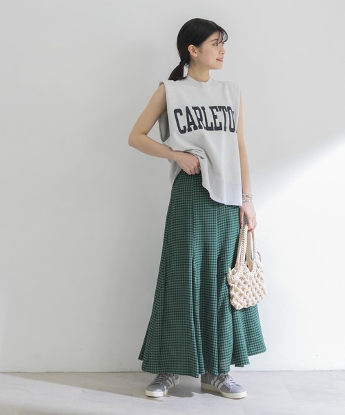 URBAN RESEARCH（アーバンリサーチ）の「ギンガムマーメイドスカート（スカート・レディース・グリーン/ベージュ・36/38）」の20枚目の写真