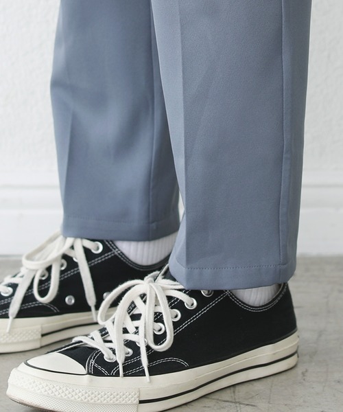 ETELIO（エテリオ）の「センタープレススタンダードテーパードスラックス（スラックス・メンズ・ブラック/アッシュブラウン/オフホワイト/ブルー/チャコール・S/M/L）」の17枚目の写真