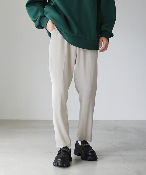 ETELIO（エテリオ）の「センタープレススタンダードテーパードスラックス（スラックス・メンズ・ブラック/アッシュブラウン/オフホワイト/ブルー/チャコール・S/M/L）」の22枚目の写真