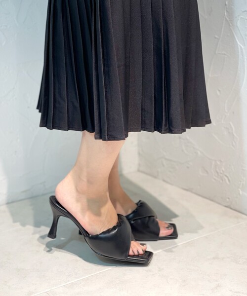 ESPERANZA（エスペランサ）の「ボリュームツイストアッパークッションサンダル（サンダル・レディース・ブラック/グリーン/ベージュ/オレンジ・S/LL/M/L）」の18枚目の写真