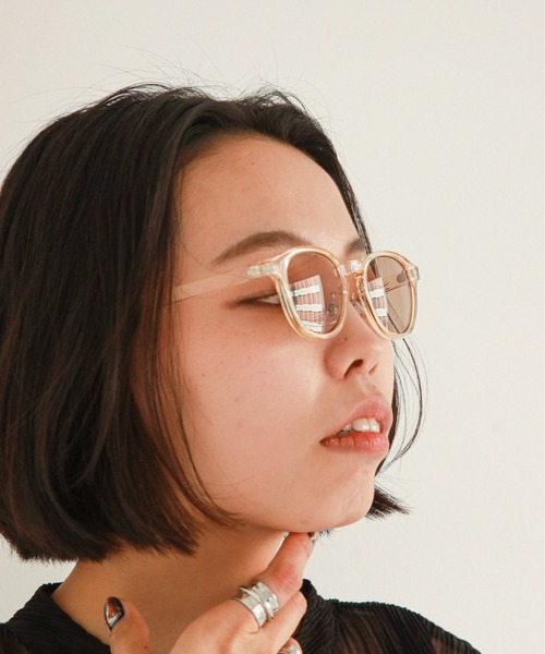 feepur(フェピュール)の「【UVカット】ボストンサングラス(サングラス・レディース・クリア・FREE)」の6枚目の写真
