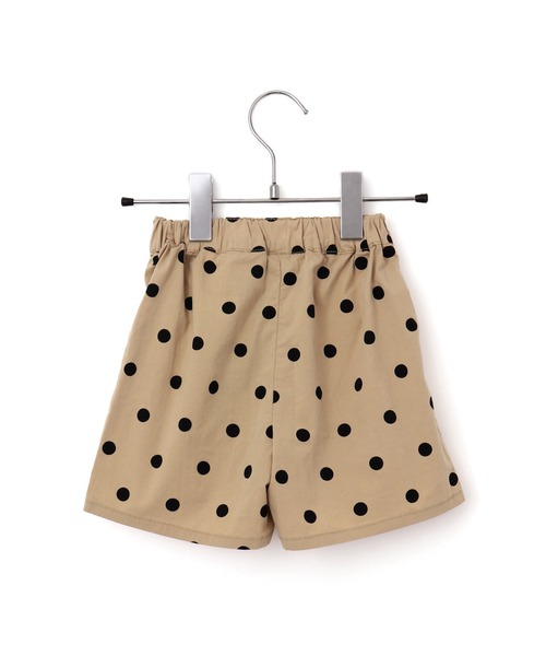MAKE YOUR DAY(メイクユアデイ)の「ドット柄リボンキュロット■150.160cm(その他パンツ・キッズ・ブラック/ベージュ・150/160)」の4枚目の写真