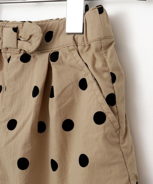 MAKE YOUR DAY(メイクユアデイ)の「ドット柄リボンキュロット■150.160cm(その他パンツ・キッズ・ブラック/ベージュ・150/160)」の8枚目の写真