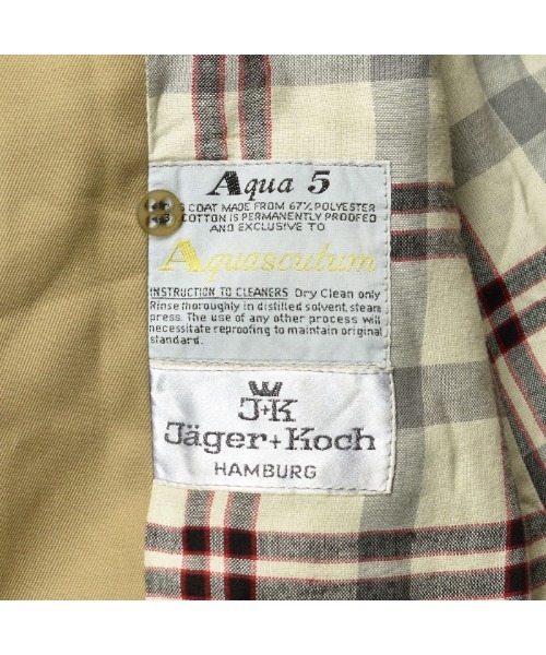 Aquascutum（アクアスキュータム）の「【ヴィンテージ古着】70's Aquascutum/アクアスキュータム チェックライナー トレンチコート（トレンチコート・メンズ・ベージュ・LARGE）」の8枚目の写真