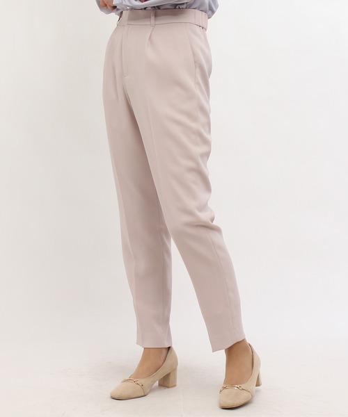 TRUDEA(トルディア)の「【セットアップ対応】ダブルクロステーパードパンツ(スーツパンツ・レディース・ベージュ/ネイビー/ブラック・SMALL/LARGE/X-LARGE/MEDIUM)」の20枚目の写真