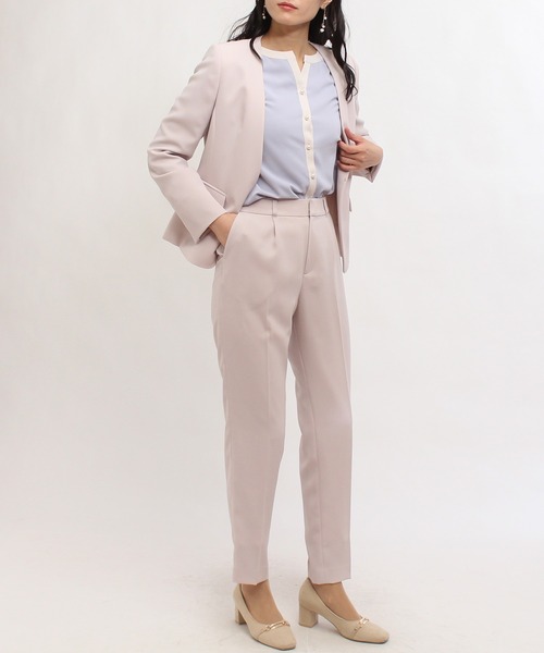 TRUDEA(トルディア)の「【セットアップ対応】ダブルクロステーパードパンツ(スーツパンツ・レディース・ベージュ/ネイビー/ブラック・SMALL/LARGE/X-LARGE/MEDIUM)」の22枚目の写真