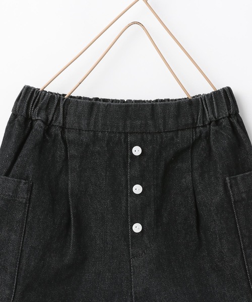 LOWRYS FARM(ローリーズファーム)の「デニムマエボタンショートパンツ 262370(デニムパンツ・キッズ・ブラック/ワンウォッシュ・110cm/120cm/130cm/140cm/150cm)」の7枚目の写真