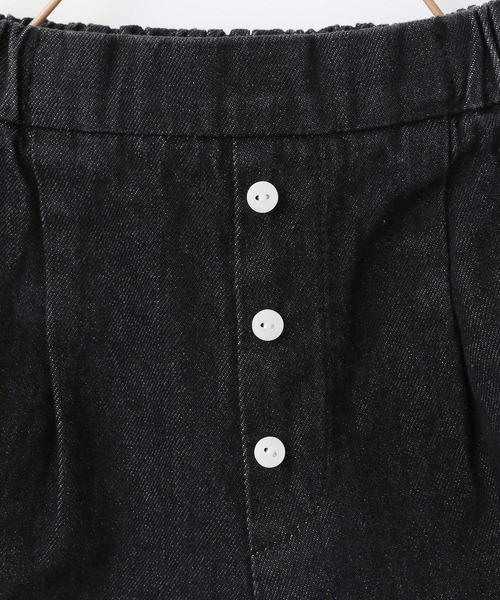 LOWRYS FARM(ローリーズファーム)の「デニムマエボタンショートパンツ 262370(デニムパンツ・キッズ・ブラック/ワンウォッシュ・110cm/120cm/130cm/140cm/150cm)」の8枚目の写真
