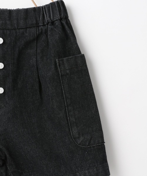 LOWRYS FARM(ローリーズファーム)の「デニムマエボタンショートパンツ 262370(デニムパンツ・キッズ・ブラック/ワンウォッシュ・110cm/120cm/130cm/140cm/150cm)」の9枚目の写真