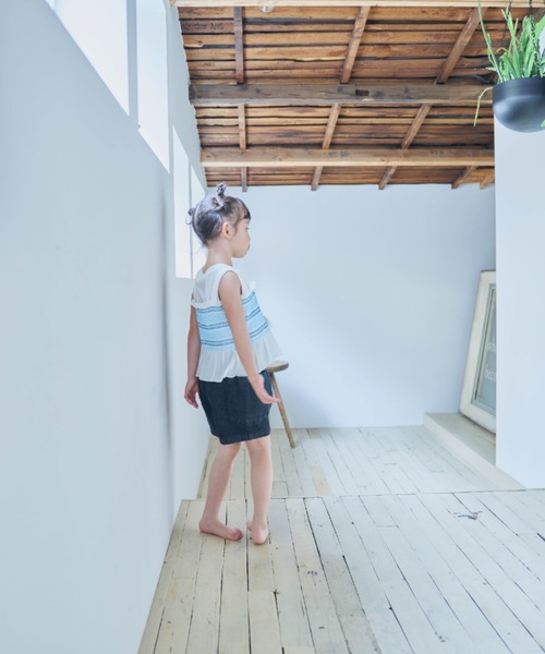 LOWRYS FARM(ローリーズファーム)の「デニムマエボタンショートパンツ 262370(デニムパンツ・キッズ・ブラック/ワンウォッシュ・110cm/120cm/130cm/140cm/150cm)」の19枚目の写真