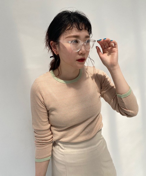 Me%(ミィパーセント)の「ボストンフレームメガネ(メガネ・レディース・ダークブラウン/ブラック系その他/その他・FREE)」の17枚目の写真