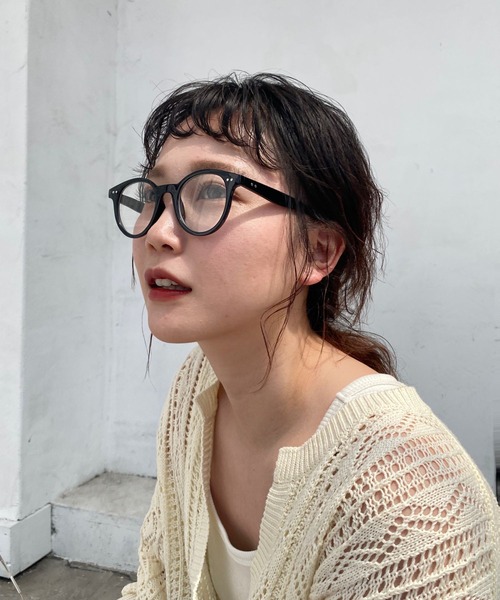 Me%(ミィパーセント)の「ボストンフレームメガネ(メガネ・レディース・ダークブラウン/ブラック系その他/その他・FREE)」の18枚目の写真