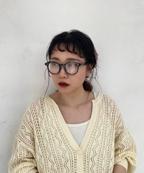 Me%(ミィパーセント)の「ボストンフレームメガネ(メガネ・レディース・ダークブラウン/ブラック系その他/その他・FREE)」の19枚目の写真