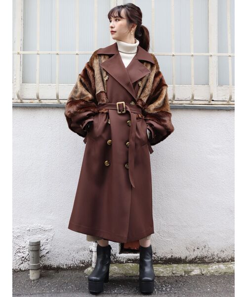 セール ブランド古着 トレンチコート トレンチコート Murua ムルーア のファッション通販 Zozoused